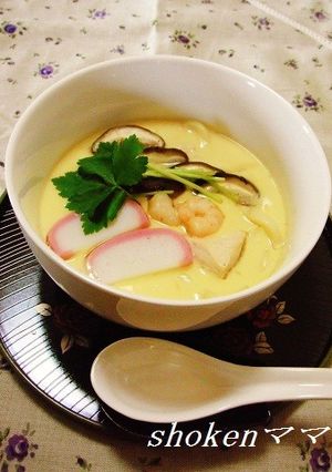 お夜食や風邪ひきさんに小田巻き蒸し♪-レシピのメイン写真