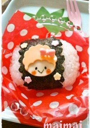 キャラ弁＊チーズでぺたりッ♪アフロちゃん-レシピのメイン写真