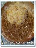 ひき肉もやしのあんかけ炒飯