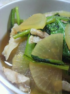 豚バラ大根小松菜の炒め煮-レシピのメイン写真