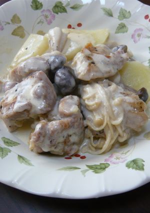 鶏ときのこのミルククリーム煮-レシピのメイン写真