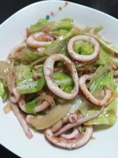 簡単ヘルシー!イカと野菜のやみつき炒め-レシピのメイン写真