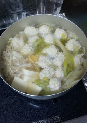 鶏だんご鍋-レシピのメイン写真