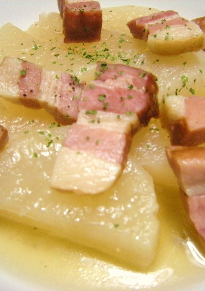 圧力鍋で簡単❤大根とベーコンのスープ煮❤-レシピのメイン写真