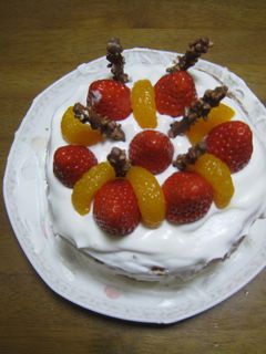 いちごとポッキーとケーキ-レシピのメイン写真