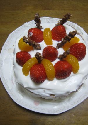 いちごとポッキーとケーキ-レシピのメイン写真