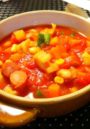 野菜ゴロゴロ♬ミネストローネ-レシピのメイン写真