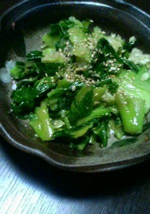 プレ農家めし◆チンして簡単！青梗菜ナムル-レシピのメイン写真