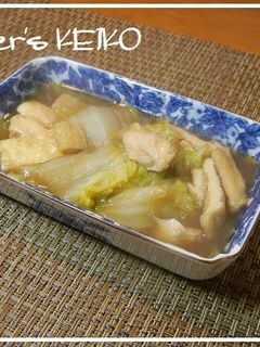 【農家のレシピ】白菜とささみの煮物-レシピのメイン写真