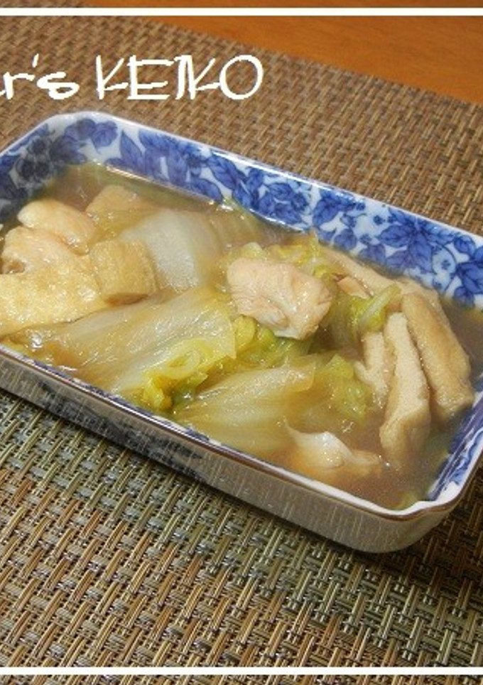 【農家のレシピ】白菜とささみの煮物-レシピのメイン写真