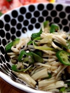 オクラとえのきのネバとろ中華和え-レシピのメイン写真