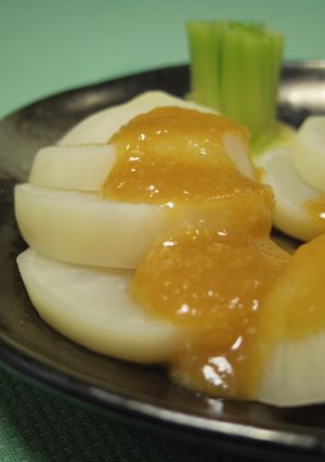超簡単！かぶの柚子甘味噌がけ-レシピのメイン写真