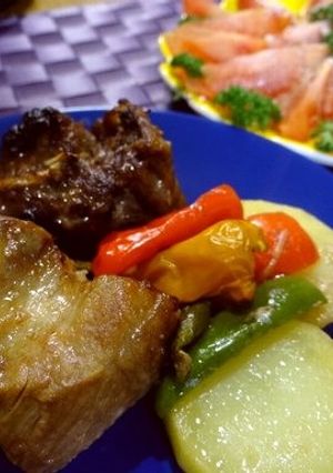 豚スペアリブと野菜のＢＢＱソース焼き-レシピのメイン写真