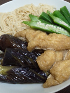 なすと素麺の炊き合わせ-レシピのメイン写真