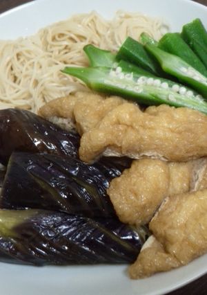 なすと素麺の炊き合わせ-レシピのメイン写真