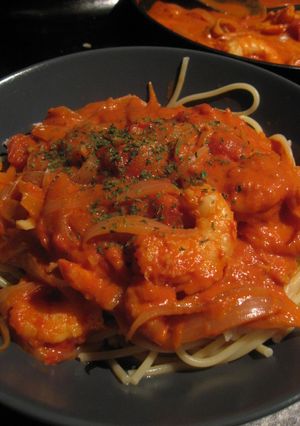 *濃厚な海老のトマトクリームパスタ*-レシピのメイン写真