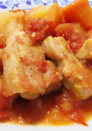 フライパンで♪トマト味の洋風肉じゃが-レシピのメイン写真