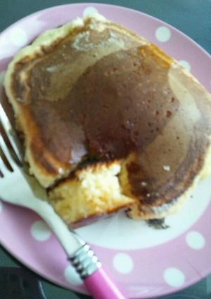 ふわふわ☆厚みのあるホットケーキ-レシピのメイン写真