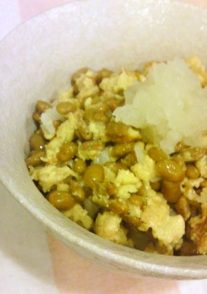 恥めし☆納豆スクランブルエッグ丼-レシピのメイン写真