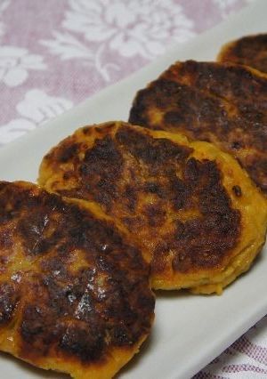 リメイク☆カボチャの煮物でカボチャバーグ-レシピのメイン写真
