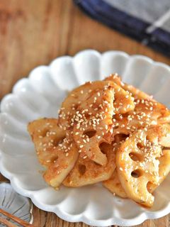 れんこんの味噌マヨ照り焼き-レシピのメイン写真