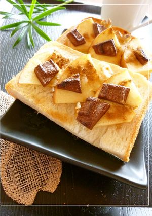大人味。塩胡桃×チョコりんごトースト-レシピのメイン写真