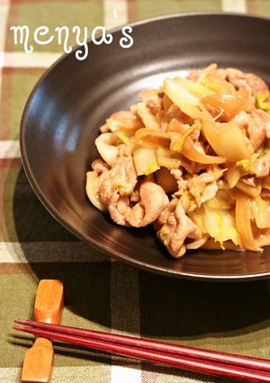 こってり♪白菜と豚肉のオイマヨ炒め-レシピのメイン写真