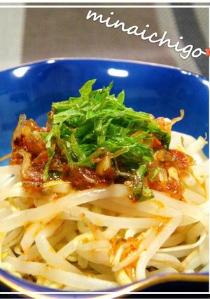 即席おかず☆もやしの食べるラー油がけ-レシピのメイン写真