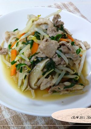 簡単！豚肉ともやしの野菜炒め-レシピのメイン写真