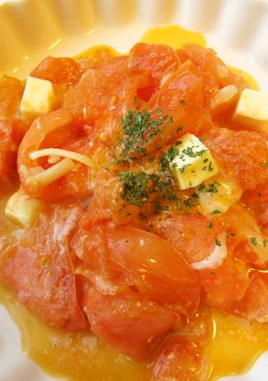 トマトとチーズのとろとろホットサラダ-レシピのメイン写真