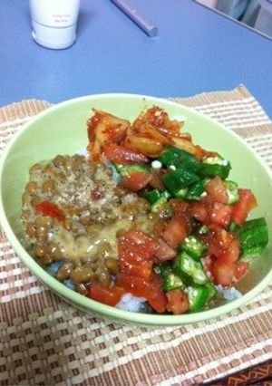 辛さっぱり☆納豆オクラのネバトロ丼-レシピのメイン写真