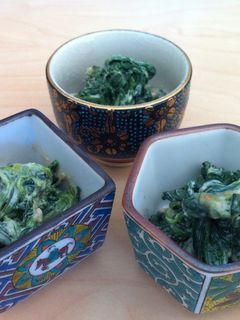 ほうれん草もりもり、ごまあえのたれ-レシピのメイン写真