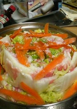 ストウブde白菜ミル鍋ごま油の風味-レシピのメイン写真
