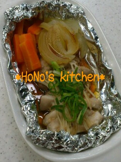 超簡単で2度美味しい♪鶏のホイル焼き。-レシピのメイン写真