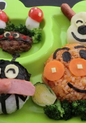 アンパンマンプレート-レシピのメイン写真