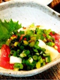 マグロと山芋の柚子胡椒風味-レシピのメイン写真