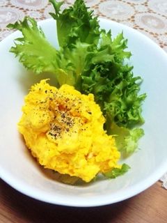 簡単♪レンジでおいしい かぼちゃサラダ。-レシピのメイン写真