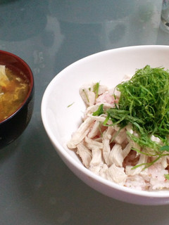 鶏むね肉のサッパリ丼飯-レシピのメイン写真