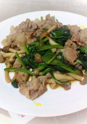 ほうれん草と豚肉のオイスターソース炒め＊-レシピのメイン写真
