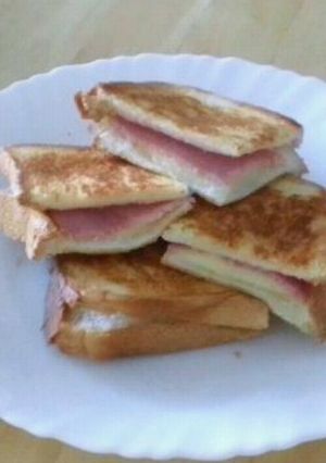 ハムチーズトースト-レシピのメイン写真