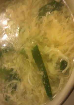 3分で完成ニラ玉スープ-レシピのメイン写真