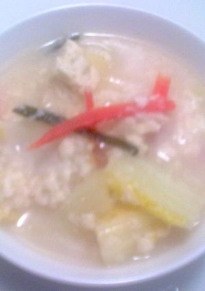白菜と豆腐のぽかぽか生姜甘酒スープ-レシピのメイン写真