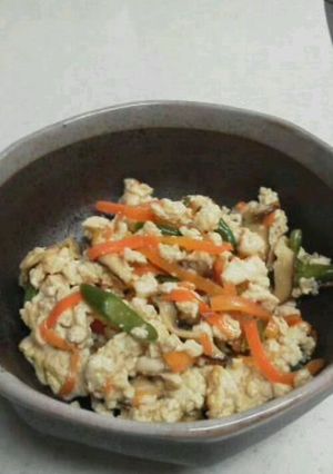 簡単!健康いり豆腐☆*-レシピのメイン写真