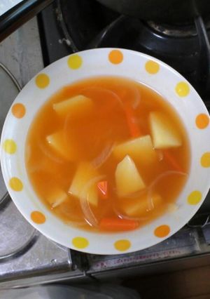 野菜ジュースで野菜スープ-レシピのメイン写真