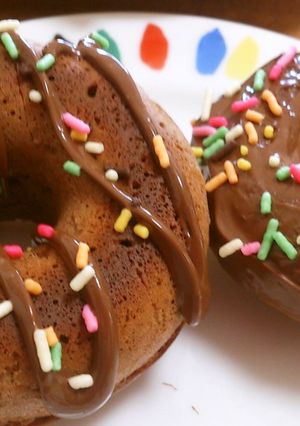 簡単♥板ﾁｮｺde焼きドーナツ-レシピのメイン写真