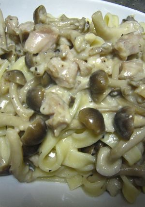 簡単！しめじとチキンのクリームパスタ-レシピのメイン写真