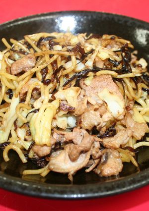 超簡単!　超時短!　昆布佃煮の焼きそば♪-レシピのメイン写真