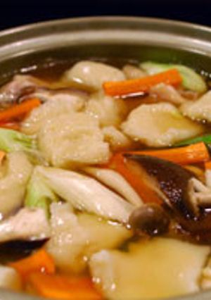 『だし醤油』でつくる「ひっつみ」-レシピのメイン写真