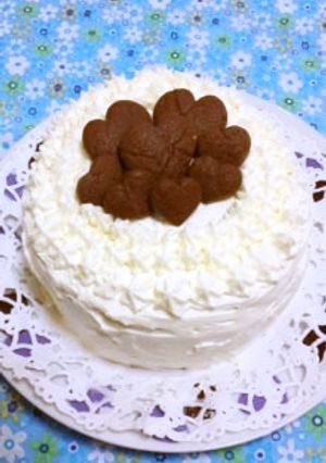 Ｗチョコバタークリームケーキ-レシピのメイン写真