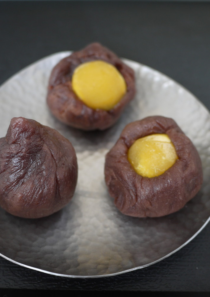 リメイク！レンジで栗の甘露煮の蒸し羊羹♪-レシピのメイン写真